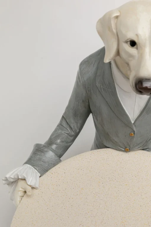 Deko Figur Gentleman Dog Tray 29cm