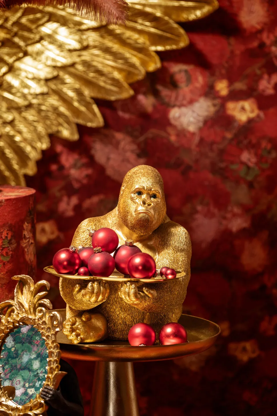 Deko Figur Gorilla Butler 37cm