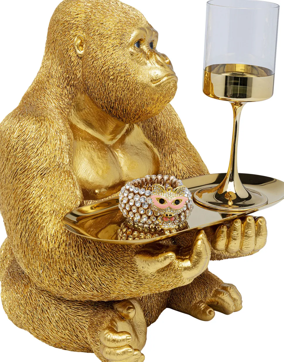 Deko Figur Gorilla Butler 37cm