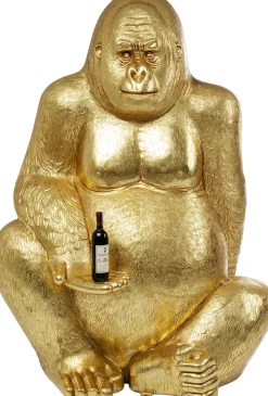 Deko Figur Gorilla Gold XL 180