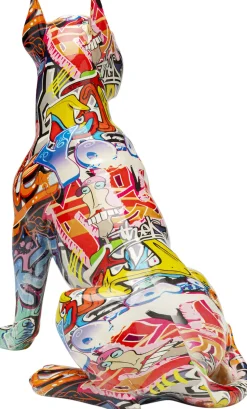 Deko Figur Graffiti Dog 41cm