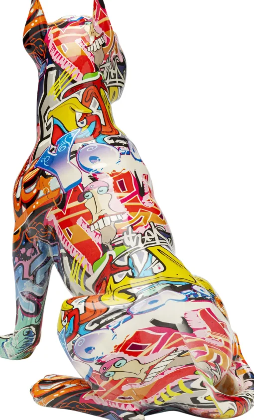 Deko Figur Graffiti Dog 41cm
