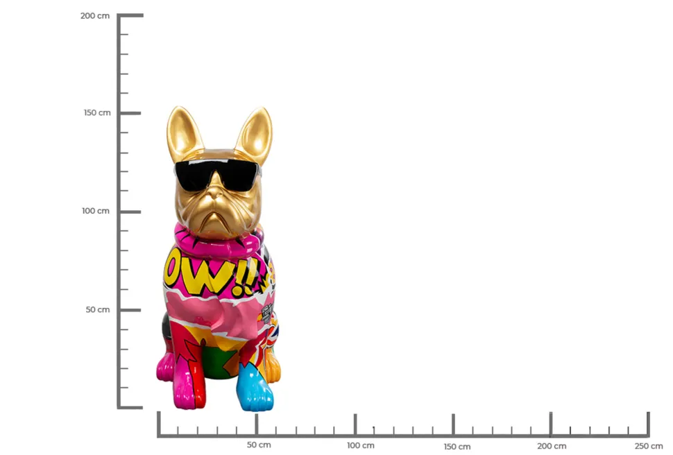 Deko Figur Graffiti Dog 152cm