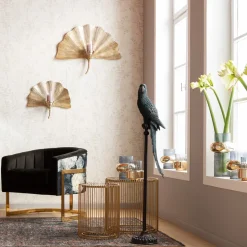 Deko Figur Parrot Petrol