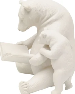 Deko Figur Reading Bears Greige