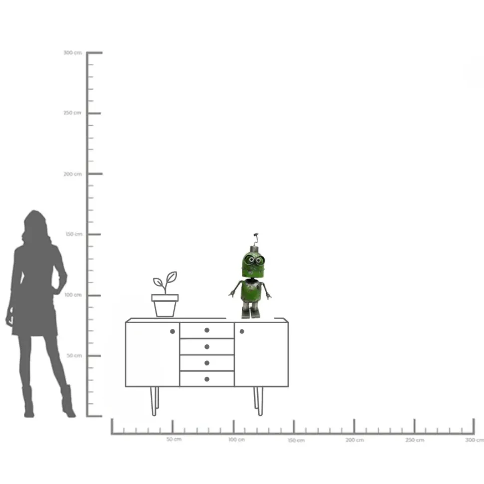 Deko Figur Robot Peter 71cm