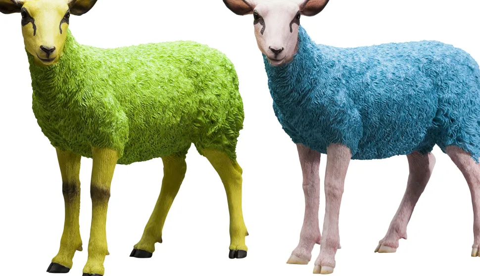 Deko Figur Sheep Colore Green