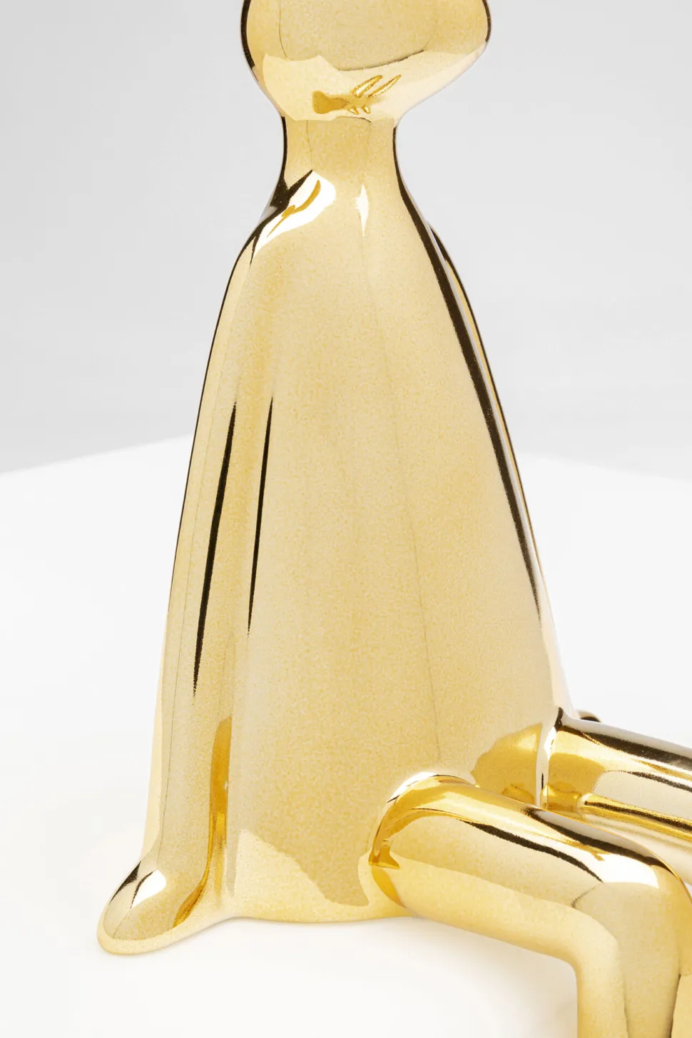 Deko Figur Sitting Rabbit Gold 35cm