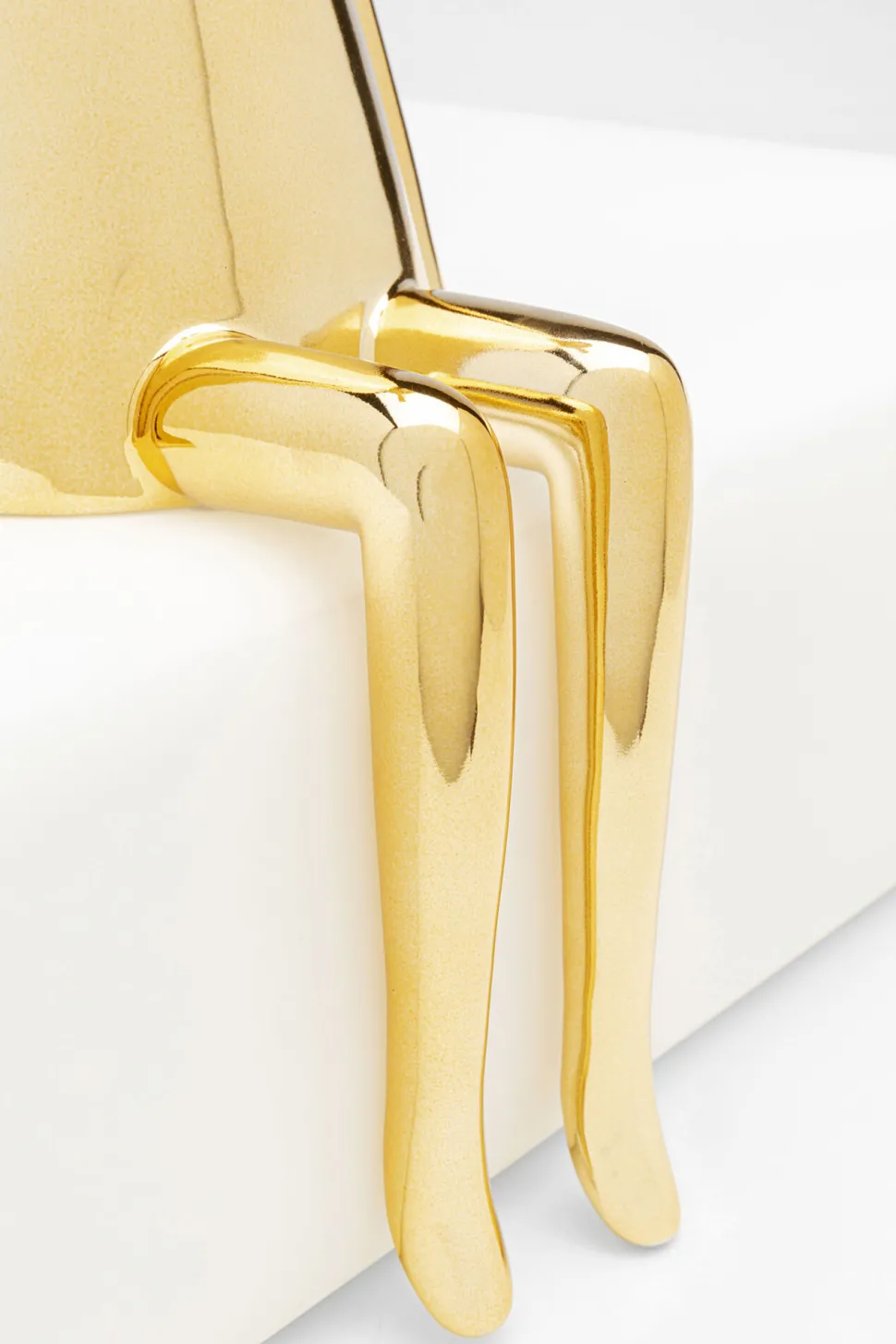 Deko Figur Sitting Rabbit Gold 35cm