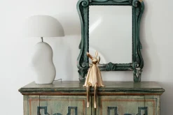 Deko Figur Sitting Rabbit Gold 35cm