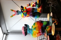 Deko Figur Sitting Rabbit Rainbow 80