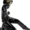 Deko Figur Skating Astronaut Schwarz 21cm