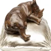 Deko Figur Sleeping Rhino 37cm