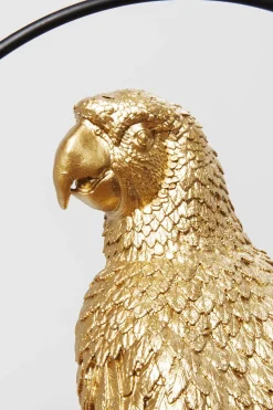 Deko Figur Swinging Parrot Gold