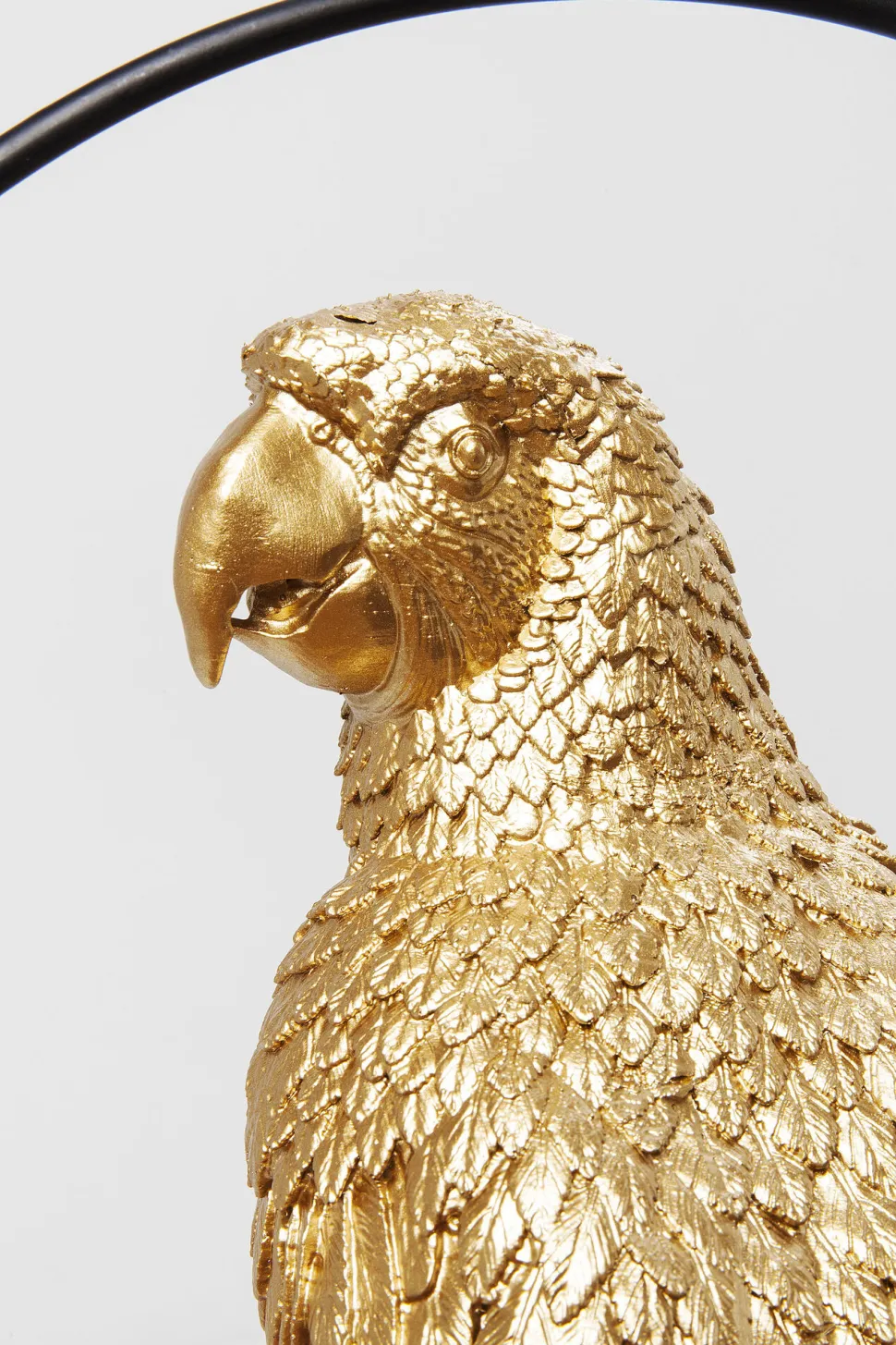 Deko Figur Swinging Parrot Gold