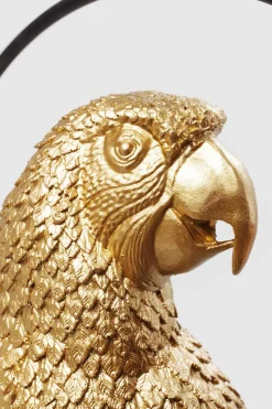 Deko Figur Swinging Parrot Gold