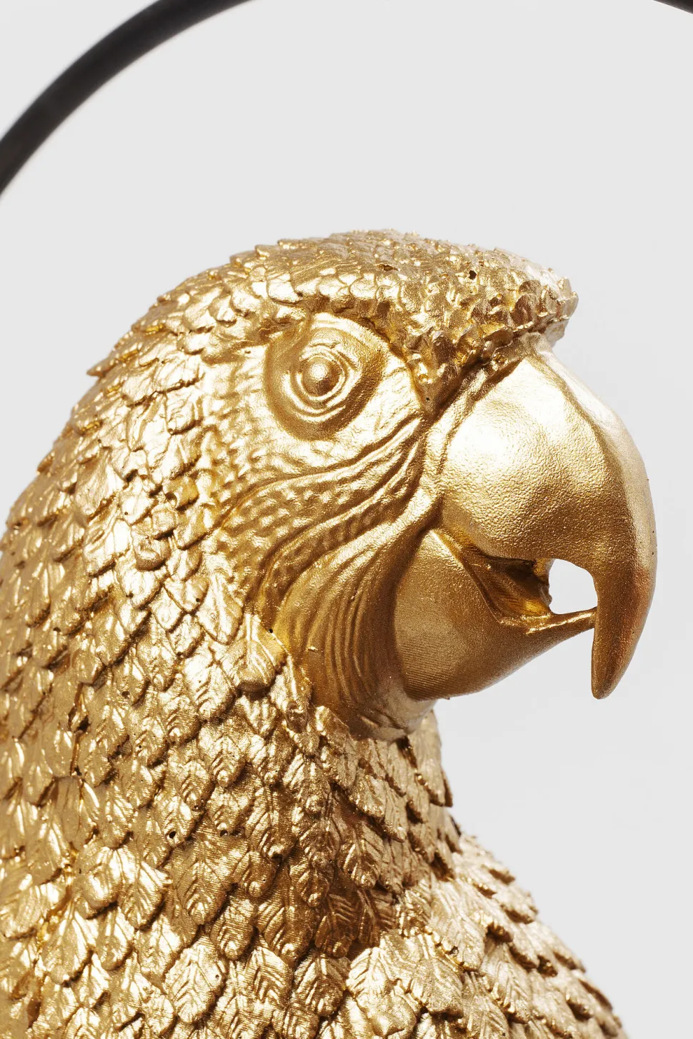 Deko Figur Swinging Parrot Gold