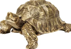 Deko Figur Turtle Gold Groß
