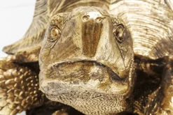 Deko Figur Turtle Gold Groß