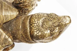Deko Figur Turtle Gold Groß