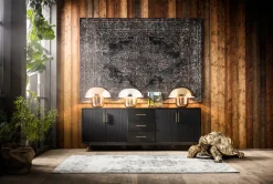 Deko Figur Turtle Gold Groß