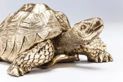 Deko Figur Turtle Gold Klein