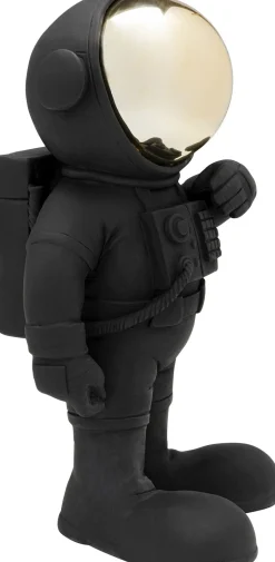 Deko Figur Welcome Astronaut Schwarz 27cm