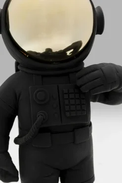 Deko Figur Welcome Astronaut Schwarz 27cm
