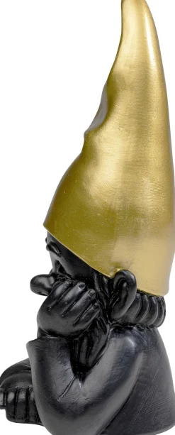 Deko Figur Zwerg Schwarz 21cm