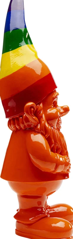 Deko Figur Zwerg Stehend Rainbow Orange 46cm