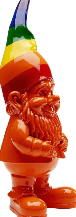 Deko Figur Zwerg Stehend Rainbow Orange 46cm