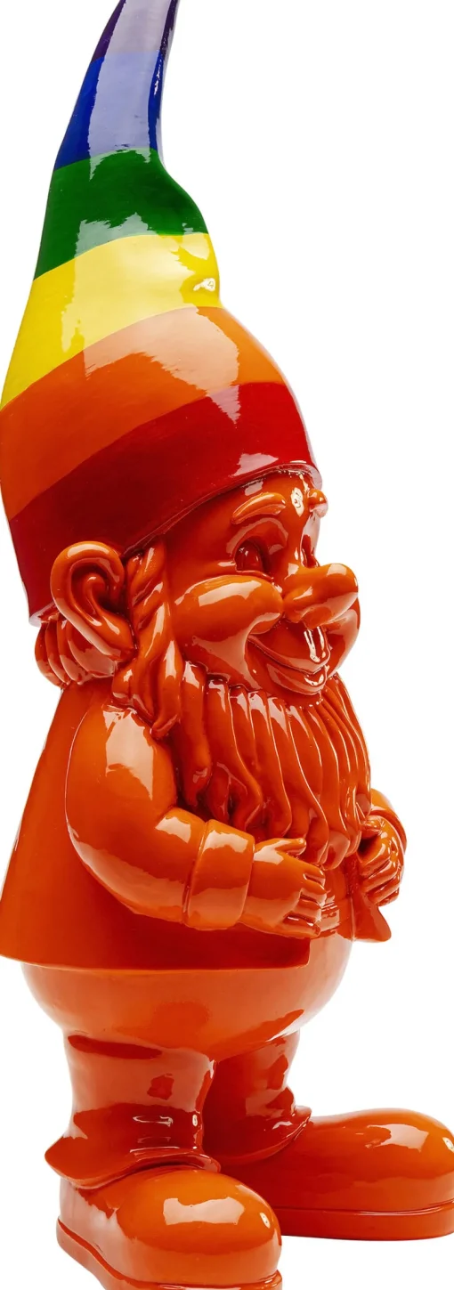 Deko Figur Zwerg Stehend Rainbow Orange 46cm