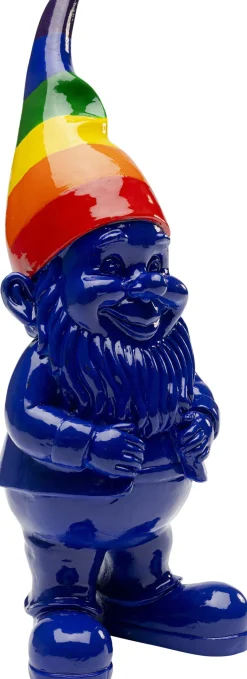 Deko Figur Zwerg Stehend Rainbow Blau 21cm