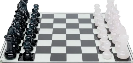 Deko Objekt Chess Transparent 60x60cm