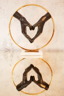 Deko Objekt Elements Heart Hand 33cm
