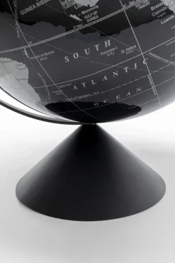 Deko Objekt Globe Top Schwarz 40cm