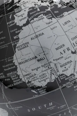 Deko Objekt Globe Top Schwarz 40cm