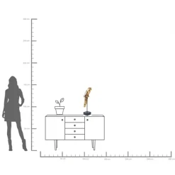 Deko Objekt Mirrored Parrot 53cm