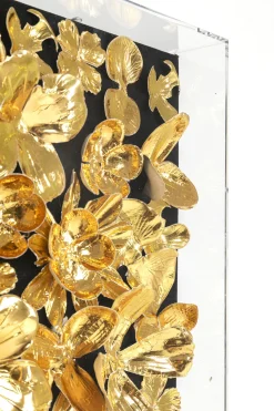 Deko Rahmen Gold Flower 60x60cm