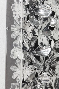 Deko Rahmen Silver Flower 100x100cm