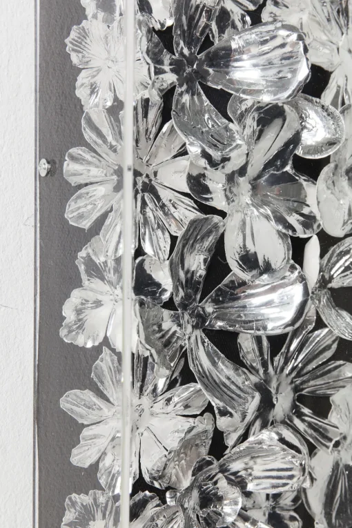 Deko Rahmen Silver Flower 100x100cm