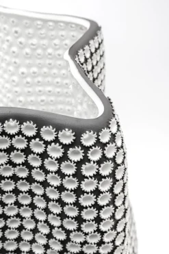 Deko Vase Anemone Schwarz 43cm