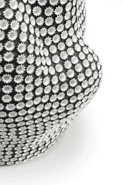 Deko Vase Anemone Schwarz 43cm