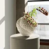 Deko Vase Anemone Weiß 37cm