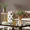 Deko Vase Flowercrown Gold 20cm