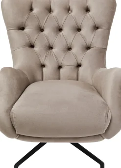 Drehsessel Bellissima Velvet Taupe