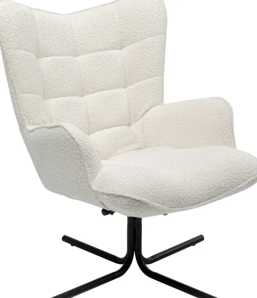Drehsessel Oscar Boucle Creme