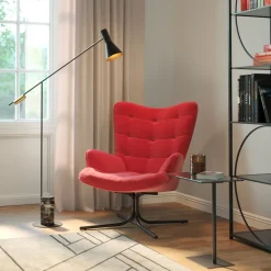 Drehsessel Oscar Velvet Rot