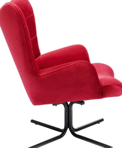 Drehsessel Oscar Velvet Rot