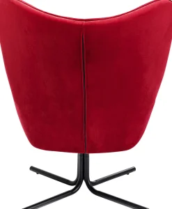 Drehsessel Oscar Velvet Rot